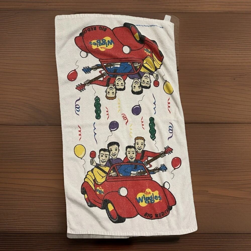 VTG 2004 Y2K The Wiggles Towel OG Members Greg Murray Jeff Anthony Rare Beach